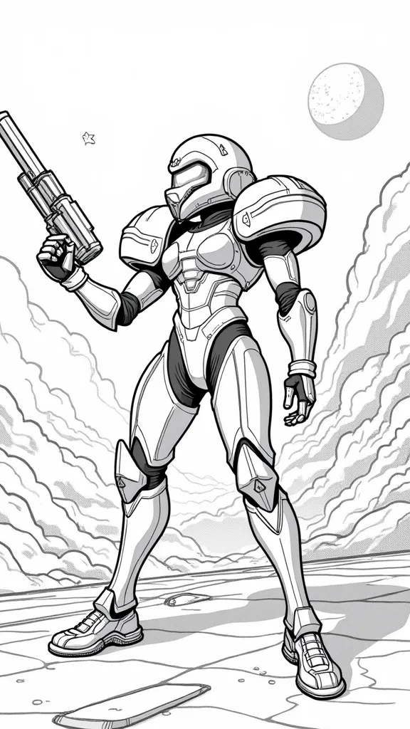 samus coloring page